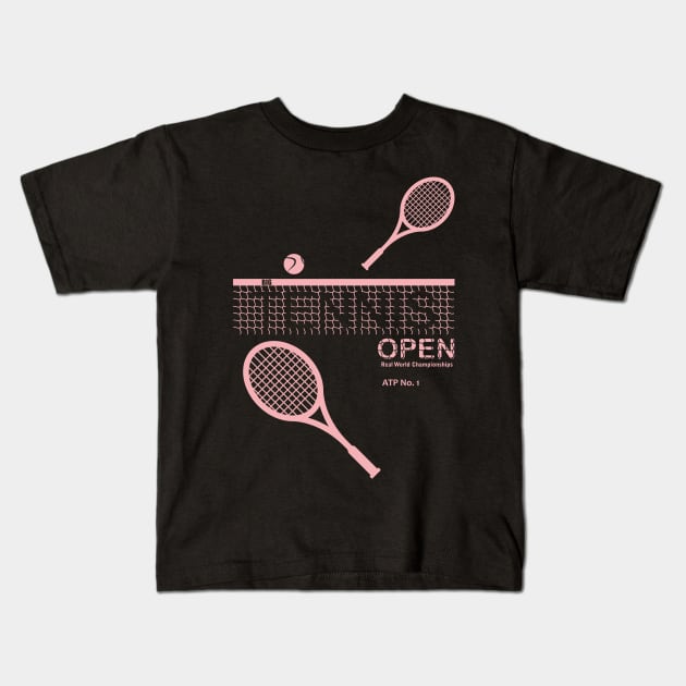 Big Tennis Kids T-Shirt by aceofspace